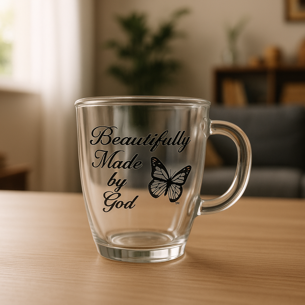 Beautifully Made by God- Clear Mug
