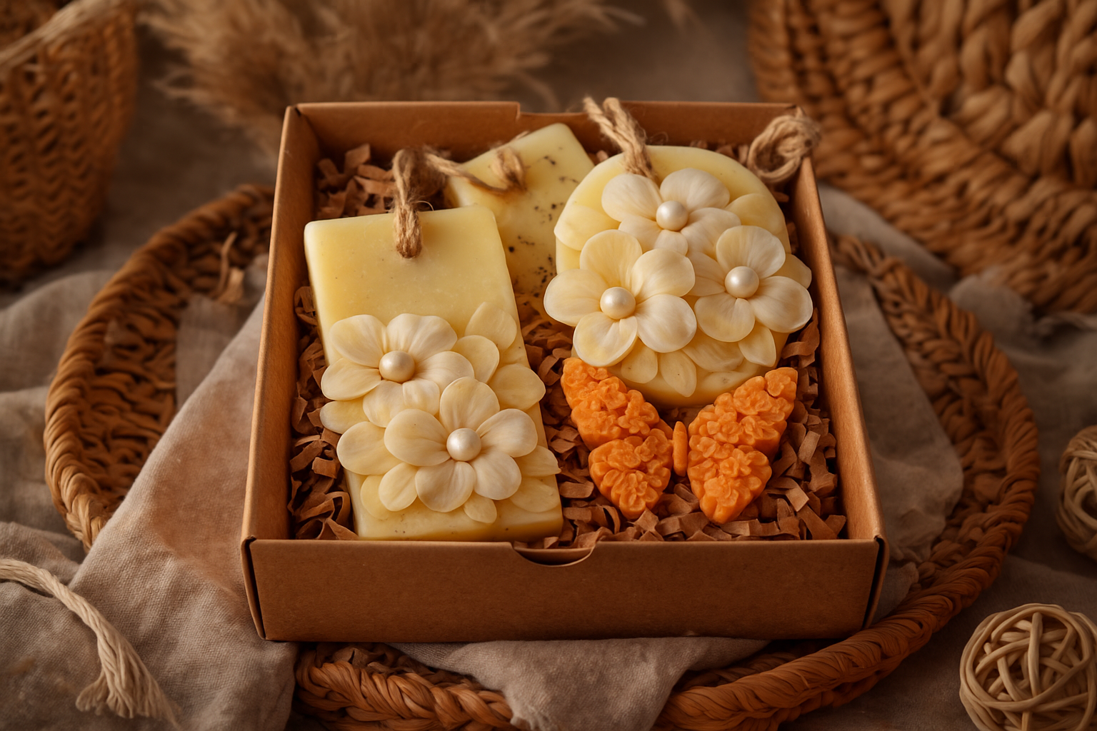 Lemon Brûlée Floral Wax Melt & Sachet Gift Box